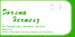 dorina hermesz business card